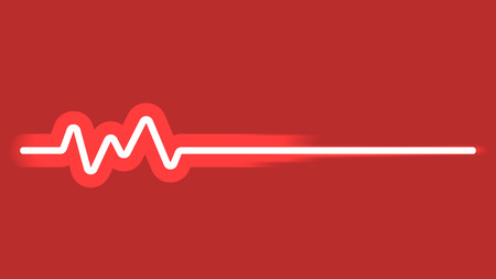 Pulse sound wave vector background.のイラスト素材