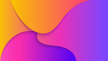 colorful motion wave abstract pattern vector background paper cut styleのイラスト素材