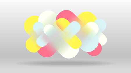 Colorful decorative digital elements abstract backgroundのイラスト素材