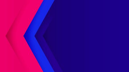 Colorful geometric red blue layers abstract background with copy spaceのイラスト素材