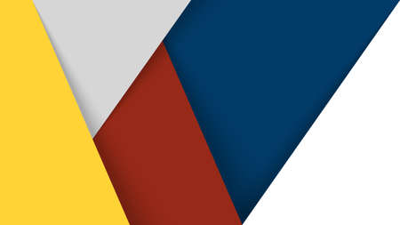 Material design red blue white yellow vector layout backgroundのイラスト素材
