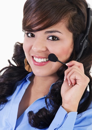 Stock image of female call center representativeの写真素材