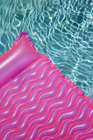 Float in swimming pool.の写真素材