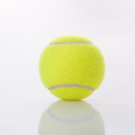 Single tennis ball.の写真素材