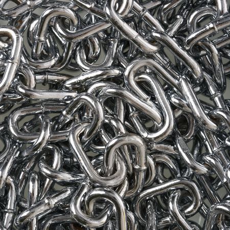 Pile of chain links.の写真素材