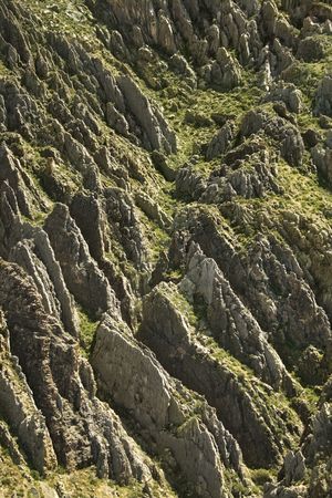 Aerial of rocky landscape in Arizona, USA.の写真素材