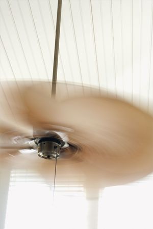 Ceiling fan with motion blur.の写真素材