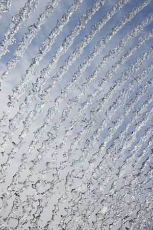 Abstract streams of water from fountain.の写真素材