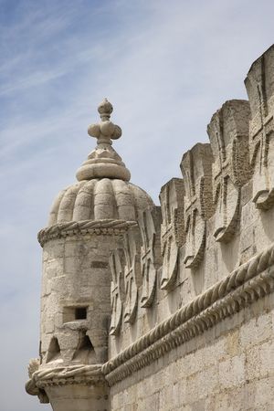 Torre de Belem in Lisbon, Portugal.のeditorial素材