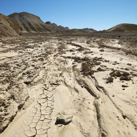 Desert landscape in Death Valley National Park.の写真素材