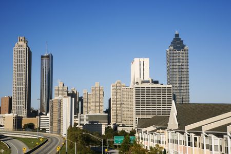Skyline of Atlanta, Georgia.の写真素材