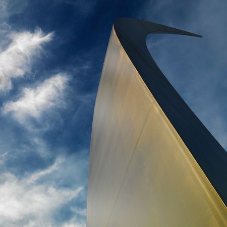 Spire of Air Force Memorial in Arlington, Virginia, USA.の写真素材