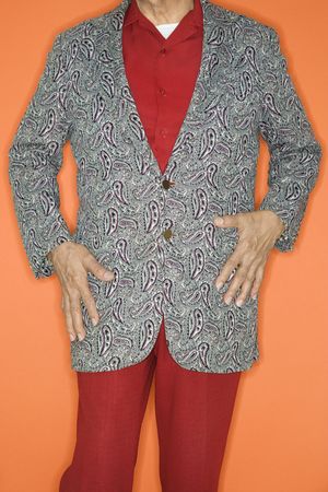 Mature adult Caucasian male in  sport coat jacket.の写真素材