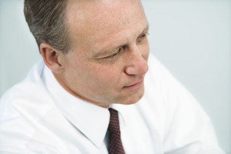 Portrait of Caucasian middle aged businessman.の写真素材