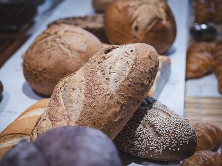 Whole-grain breads have a high nutritional value and are good for health.