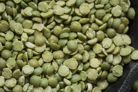 Corn green dry peas closeupの写真素材