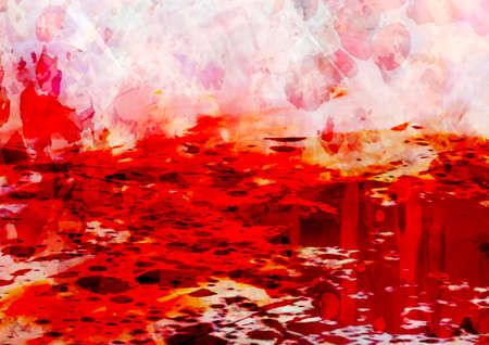 Red and black oozing texture backgroundの写真素材