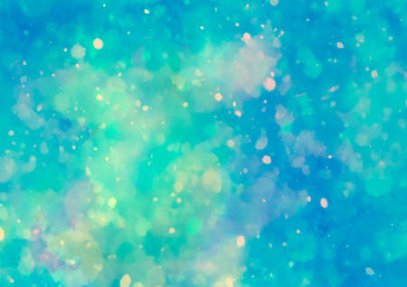 Fantastic light blue watercolor texture backgroundの写真素材