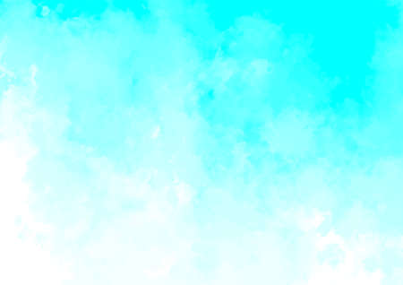 Fantastic light blue watercolor texture backgroundの写真素材