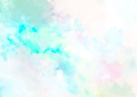 Fantastic light blue watercolor texture backgroundの写真素材