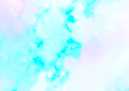 Fantastic light blue watercolor texture backgroundの写真素材