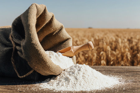 Perfume bottle on the rock with misty river background.の素材