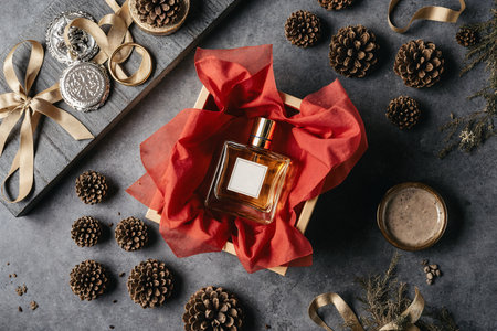 Aerial view of tropical island with coral reef and turquoise seaの素材