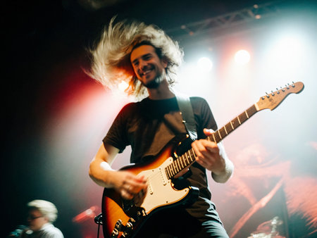 concert of French electro swing band Caravan Palace at venue Melkwegの素材