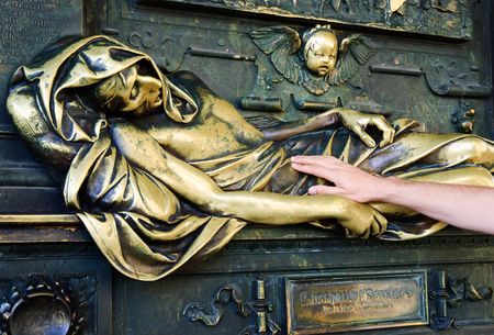 Statue in Brussels. Belgiumの写真素材