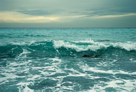 Sea stormの写真素材