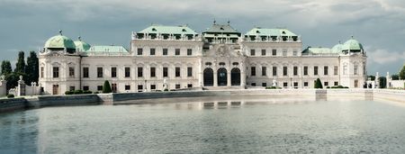Summer palace Belvedere in Vienna  Austriaのeditorial素材