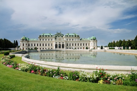 Summer palace Belvedere in Viennaのeditorial素材