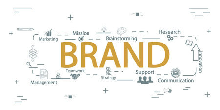 Brand vector creative conceptのイラスト素材