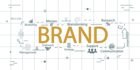Brand vector creative conceptのイラスト素材