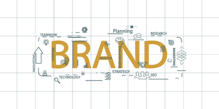 Brand vector creative conceptのイラスト素材