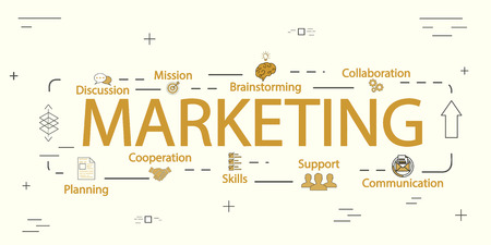 Marketing vector creative conceptのイラスト素材