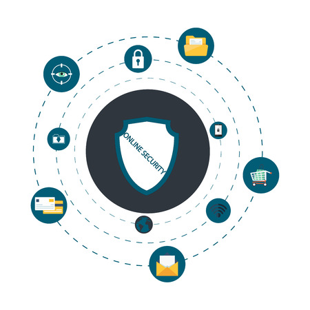 Security concept design vector illustrationのイラスト素材