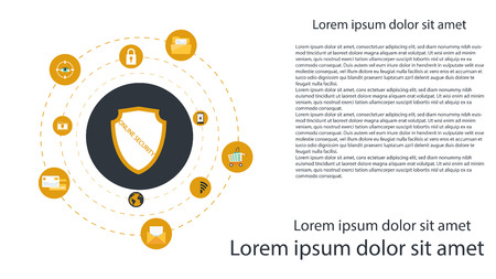 Security concept design vector illustrationのイラスト素材