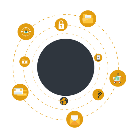 Security concept design vector illustrationのイラスト素材