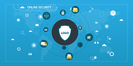 Security concept design vector illustrationのイラスト素材