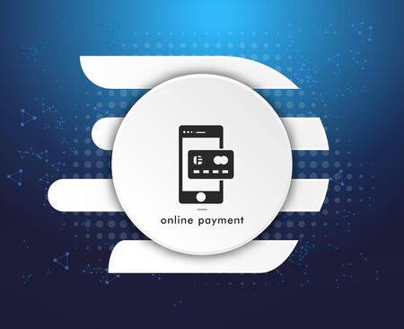 Online Payment creative concept vector illustrationのイラスト素材