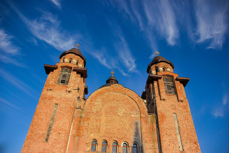 Inaltarea Domnului (Lord's Ascension) church in the neighbourhood of Mehala in Timisoara, Romaniaの写真素材