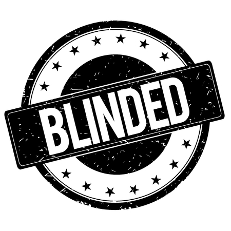 BLINDED stamp sign text word logo black.の写真素材