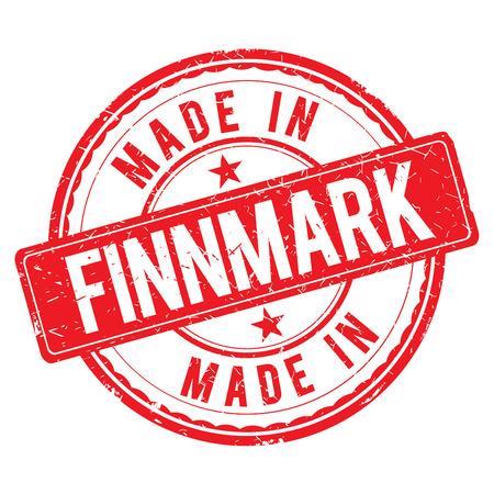 Made in FINNMARK stampの写真素材