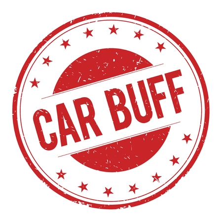 CAR-BUFF stamp sign text word logo red.の写真素材