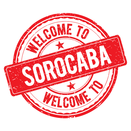 SOROCABA. Welcome to stamp sign illustrationの写真素材