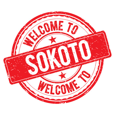 SOKOTO. Welcome to stamp sign illustrationの写真素材