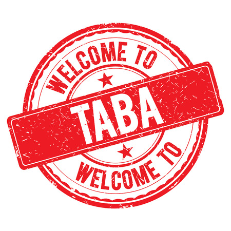 TABA. Welcome to stamp sign illustrationの写真素材