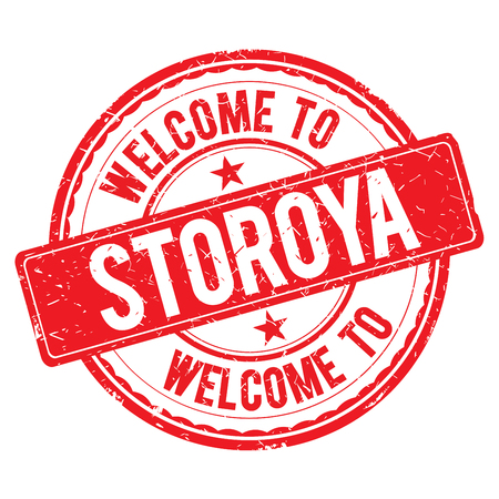 STOROYA. Welcome to stamp sign illustrationの写真素材