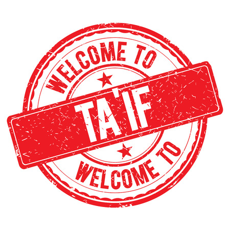 TAIF. Welcome to stamp sign illustrationの写真素材